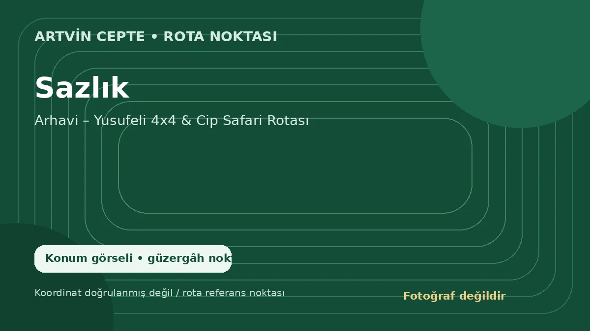 Sazlık – Artvin CEPTE konum görseli