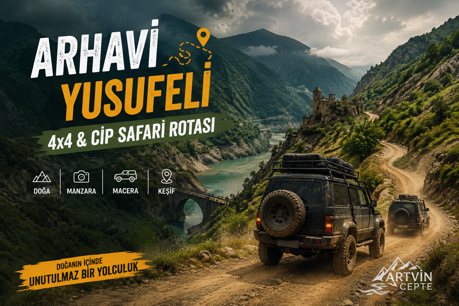 Arhavi – Yusufeli 4x4 & Cip Safari Rotası